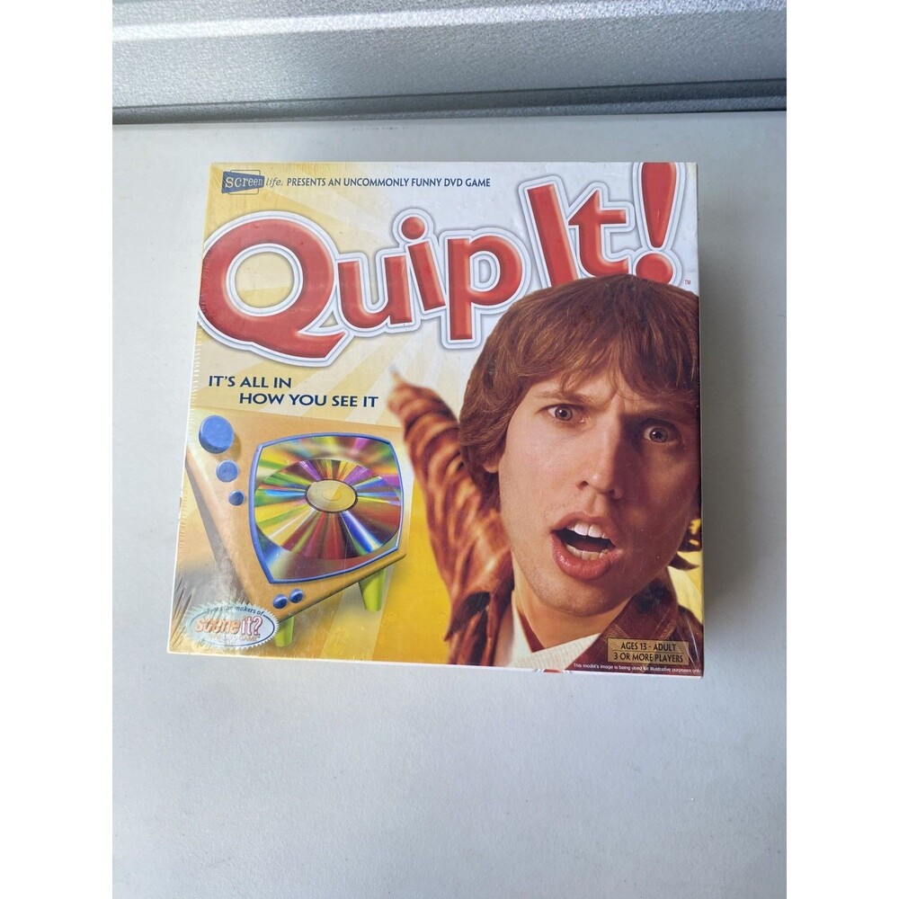 Screen Life Quip It! DVD Board Game 2005 Factory Sealed New Funny Party Game